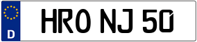 Trailer License Plate